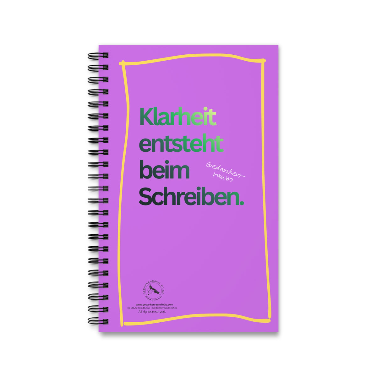 Notizbuch "Klarheit entsteht beim Schreiben"