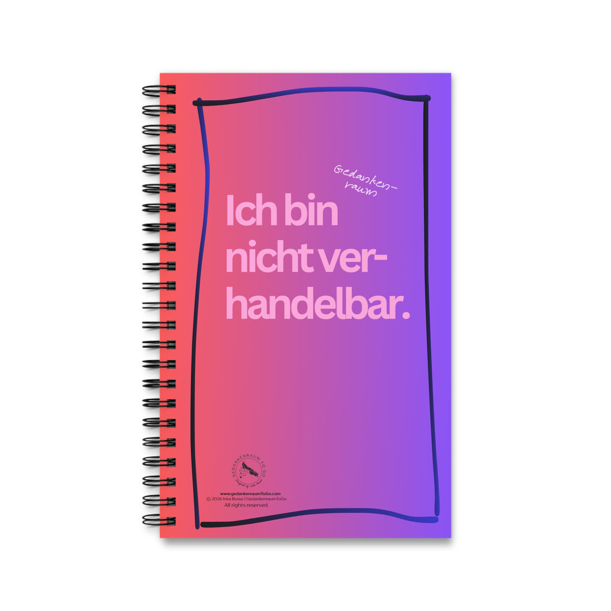 Notizbuch "Ich bin nicht verhandelbar"