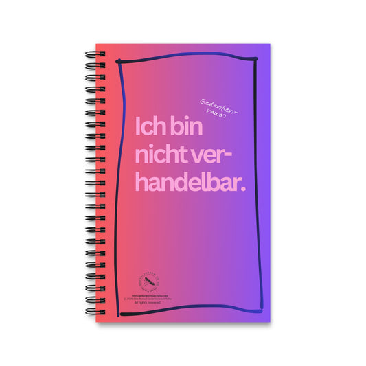 Notizbuch "Ich bin nicht verhandelbar"