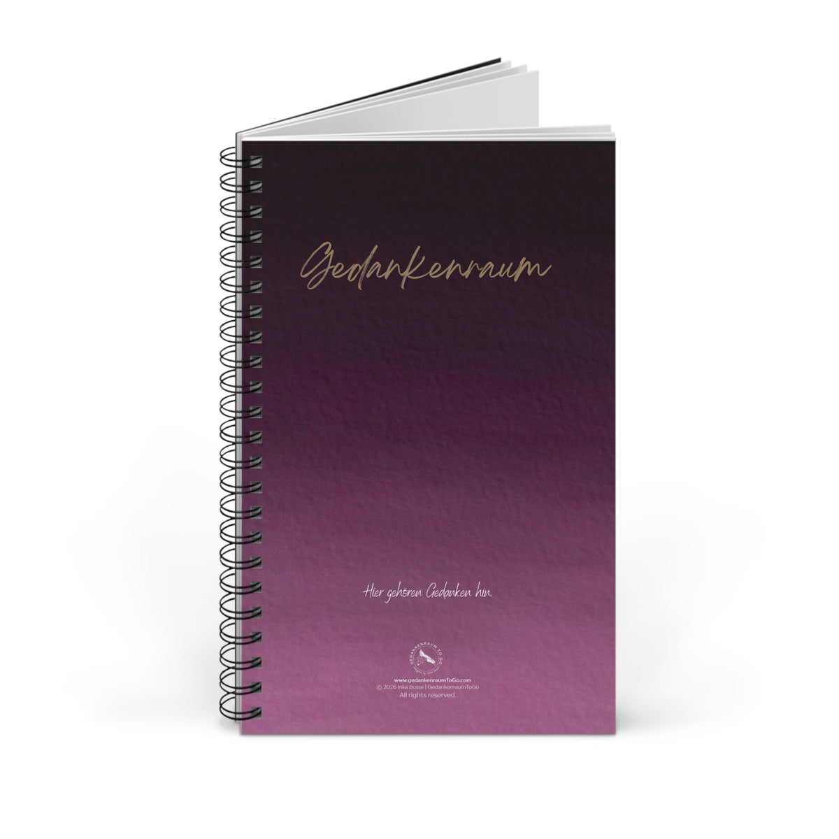 Notizbuch "Hier gehören Gedanken hin"
