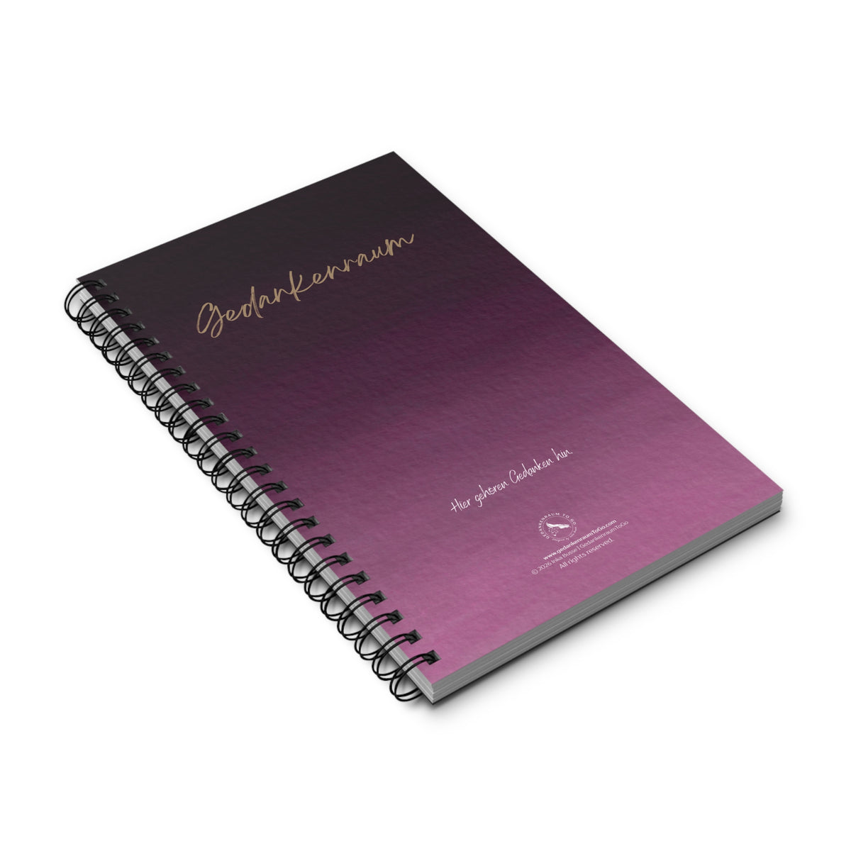 Notizbuch "Hier gehören Gedanken hin"