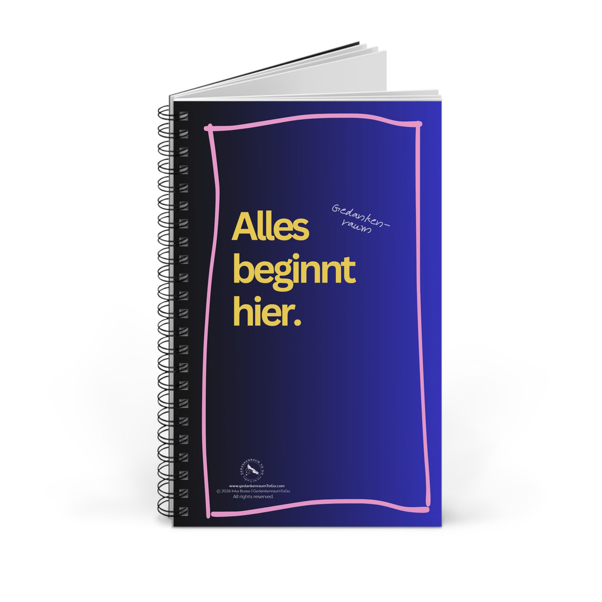Notizbuch "Alles beginnt hier"