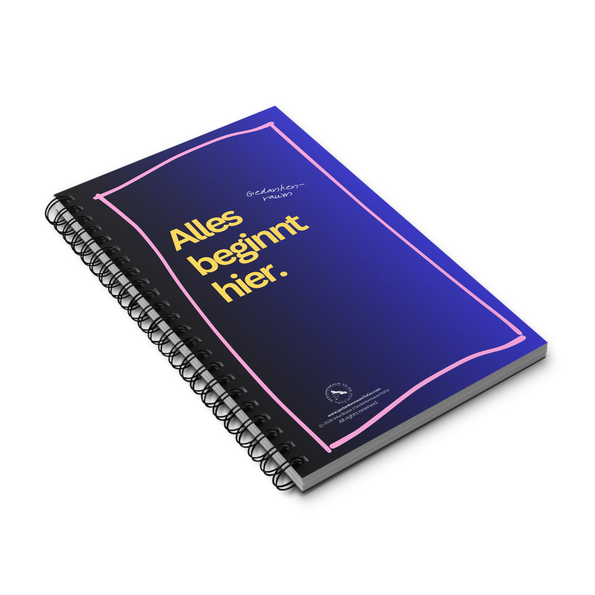 Notizbuch "Alles beginnt hier"