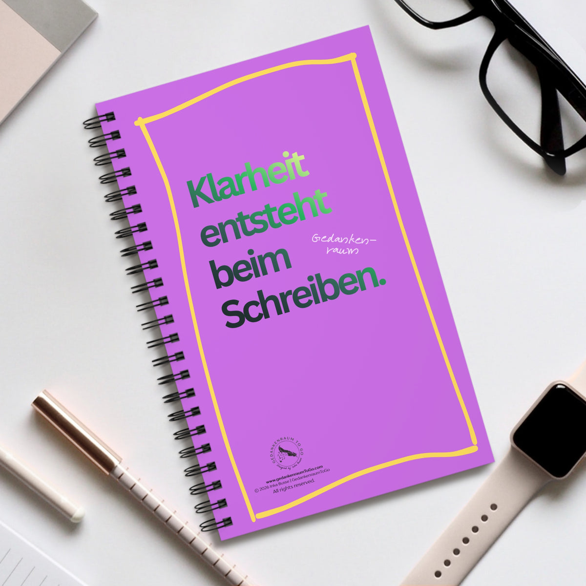 Notizbuch "Klarheit entsteht beim Schreiben"