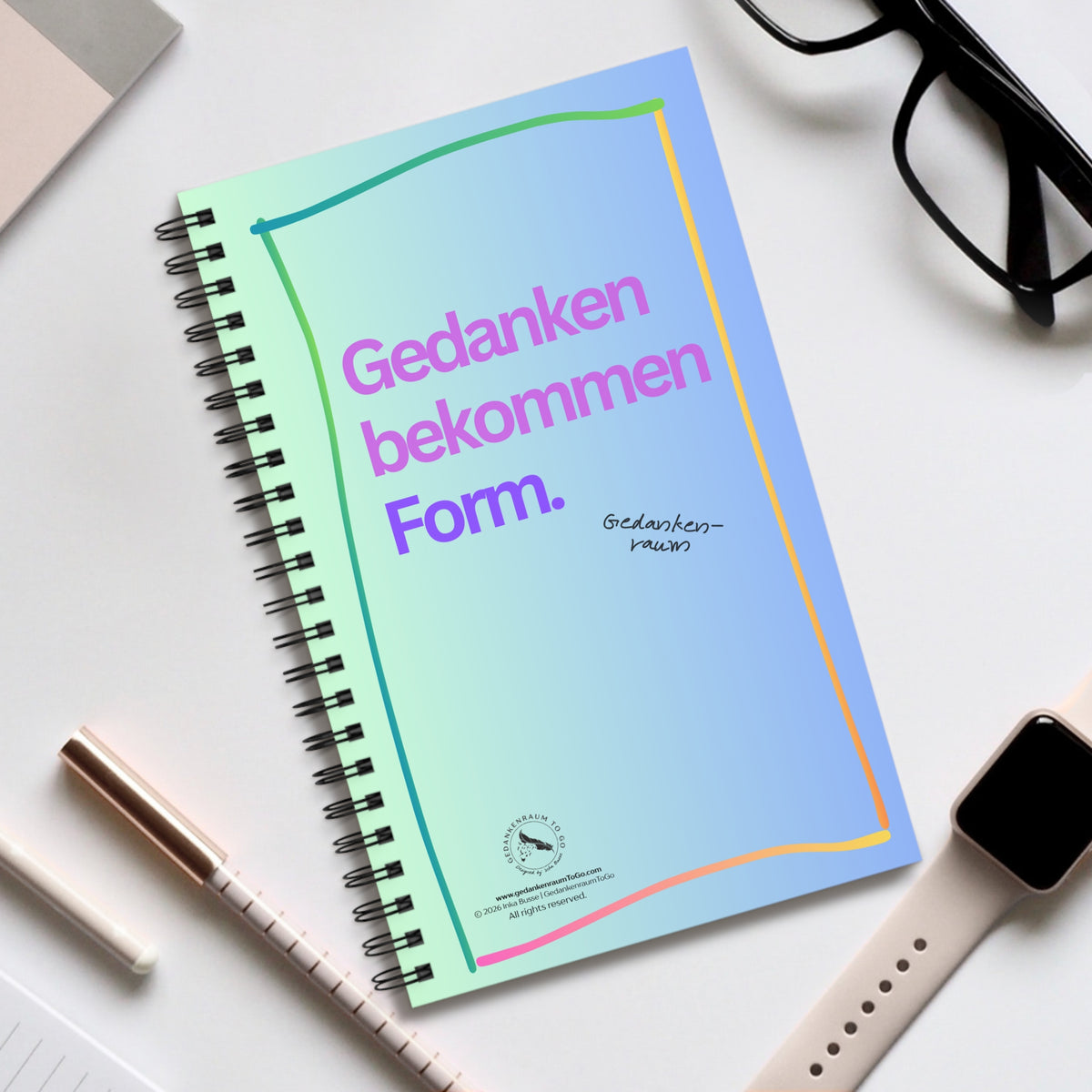 Notizbuch "Gedanken bekommen Form"