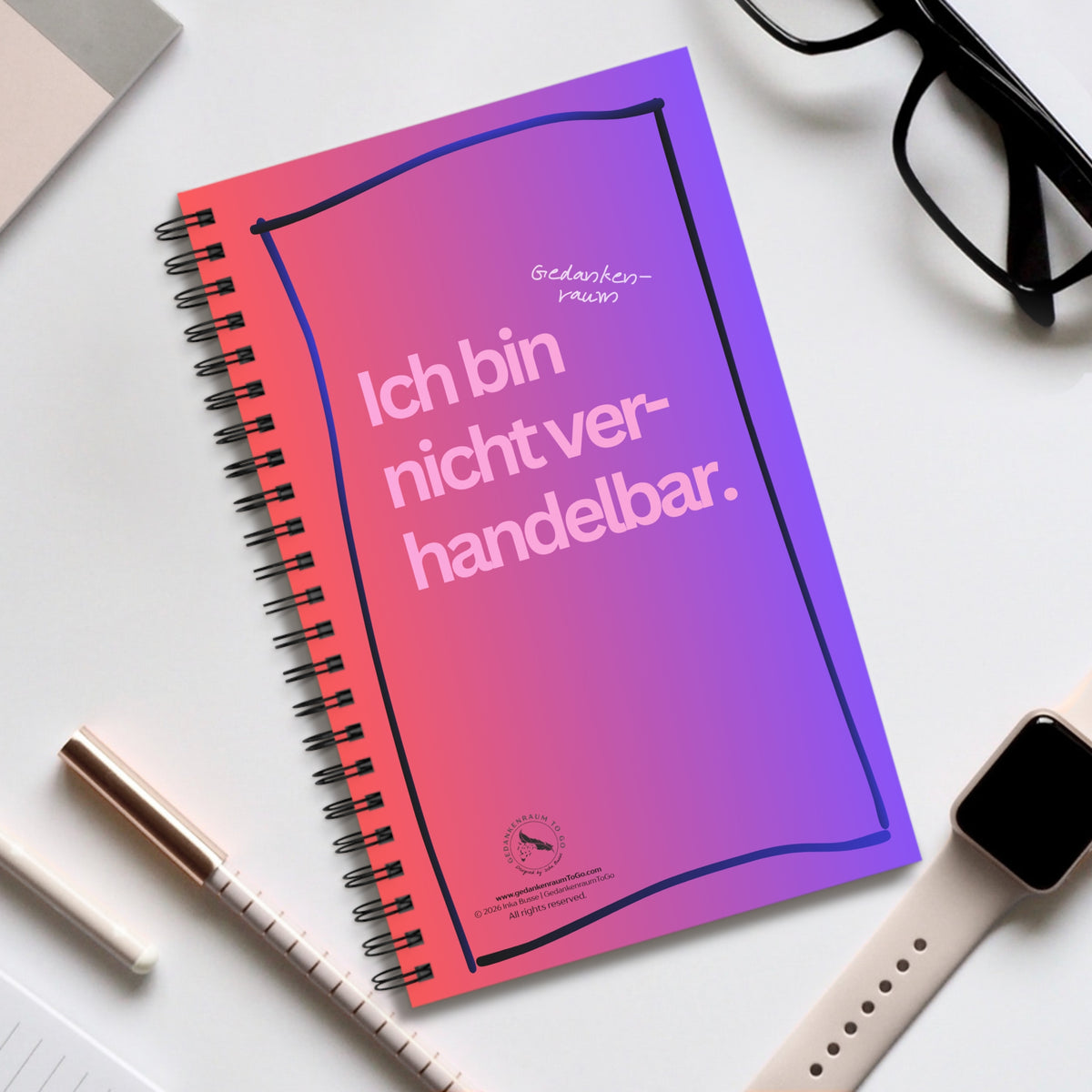 Notizbuch "Ich bin nicht verhandelbar"