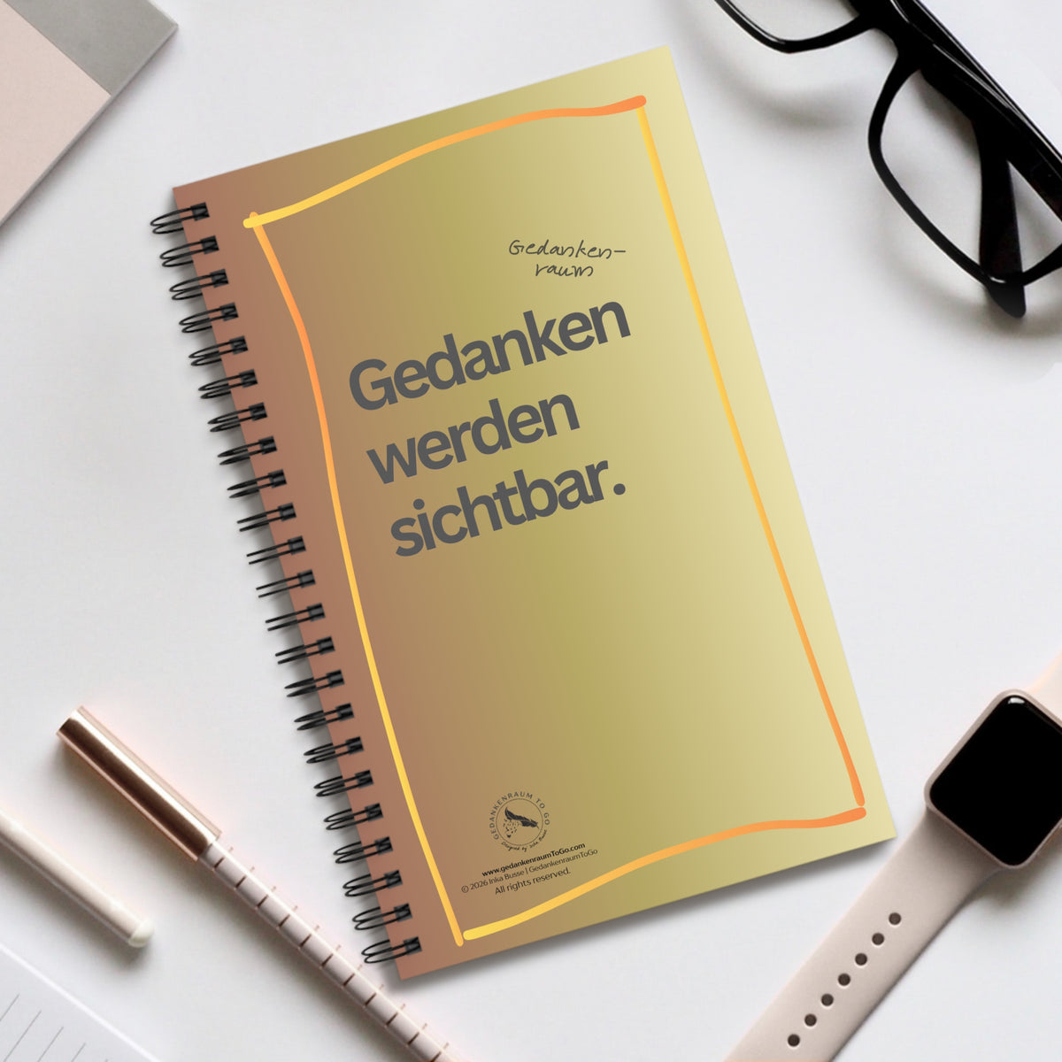 Notizbuch "Gedanken werden sichtbar"