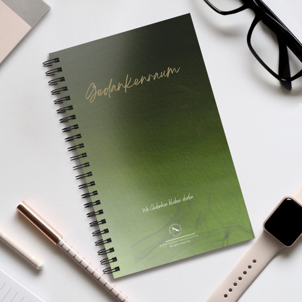 Notizbuch "Wo Gedanken bleiben dürfen"