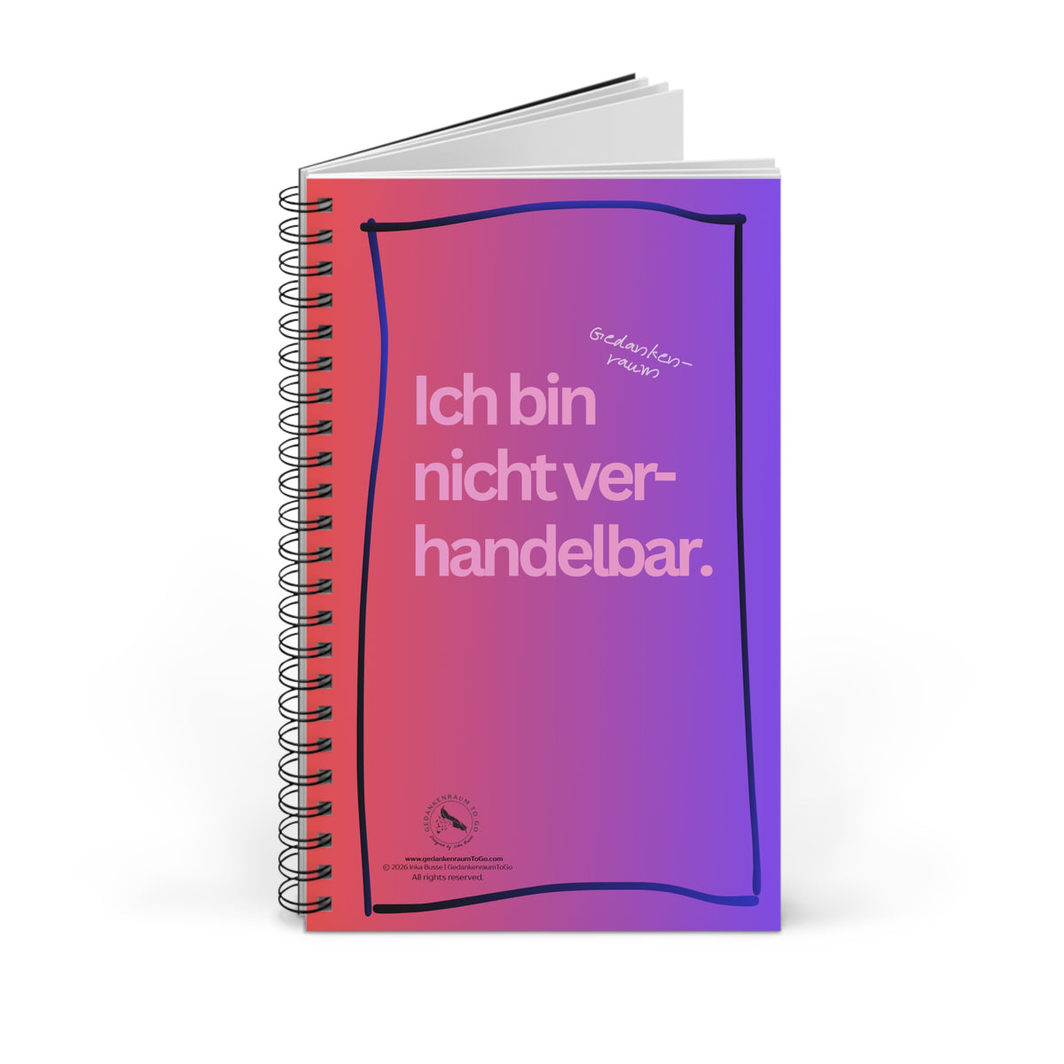 Notizbuch "Ich bin nicht verhandelbar"