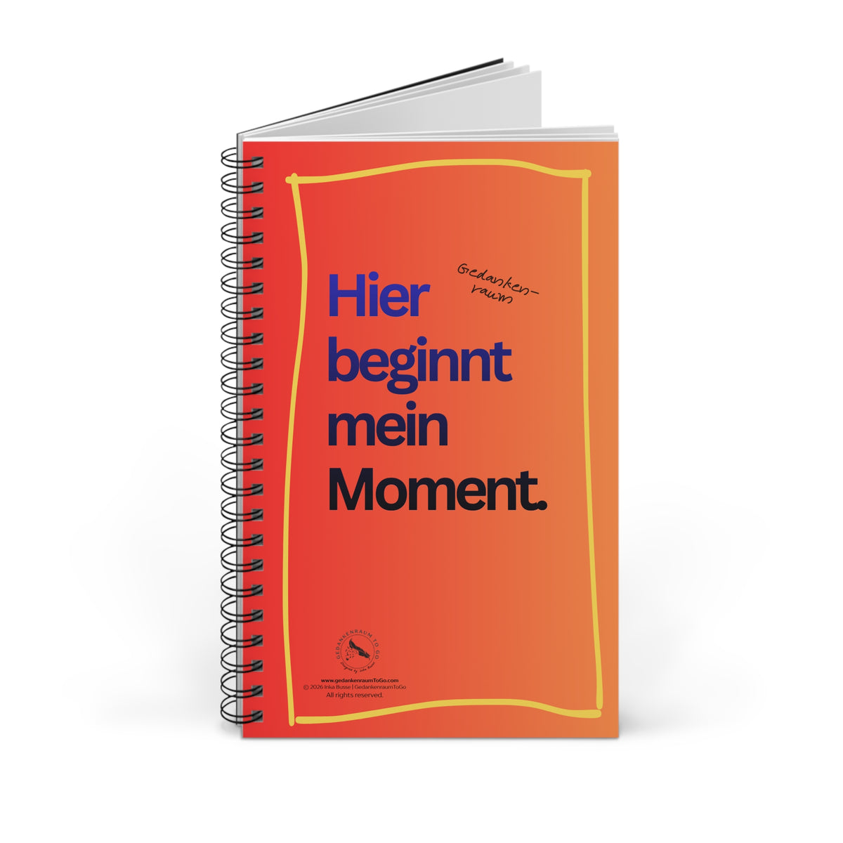 Notizbuch "Hier beginnt mein Moment"