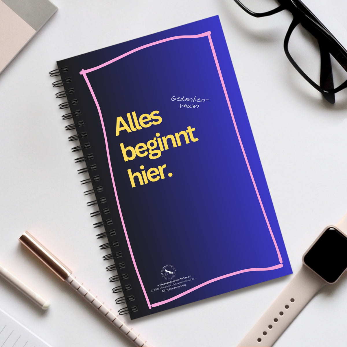Notizbuch "Alles beginnt hier"