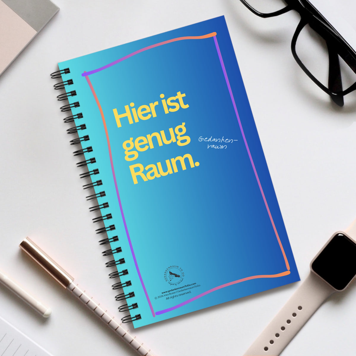 Notizbuch "Hier ist genug Raum"