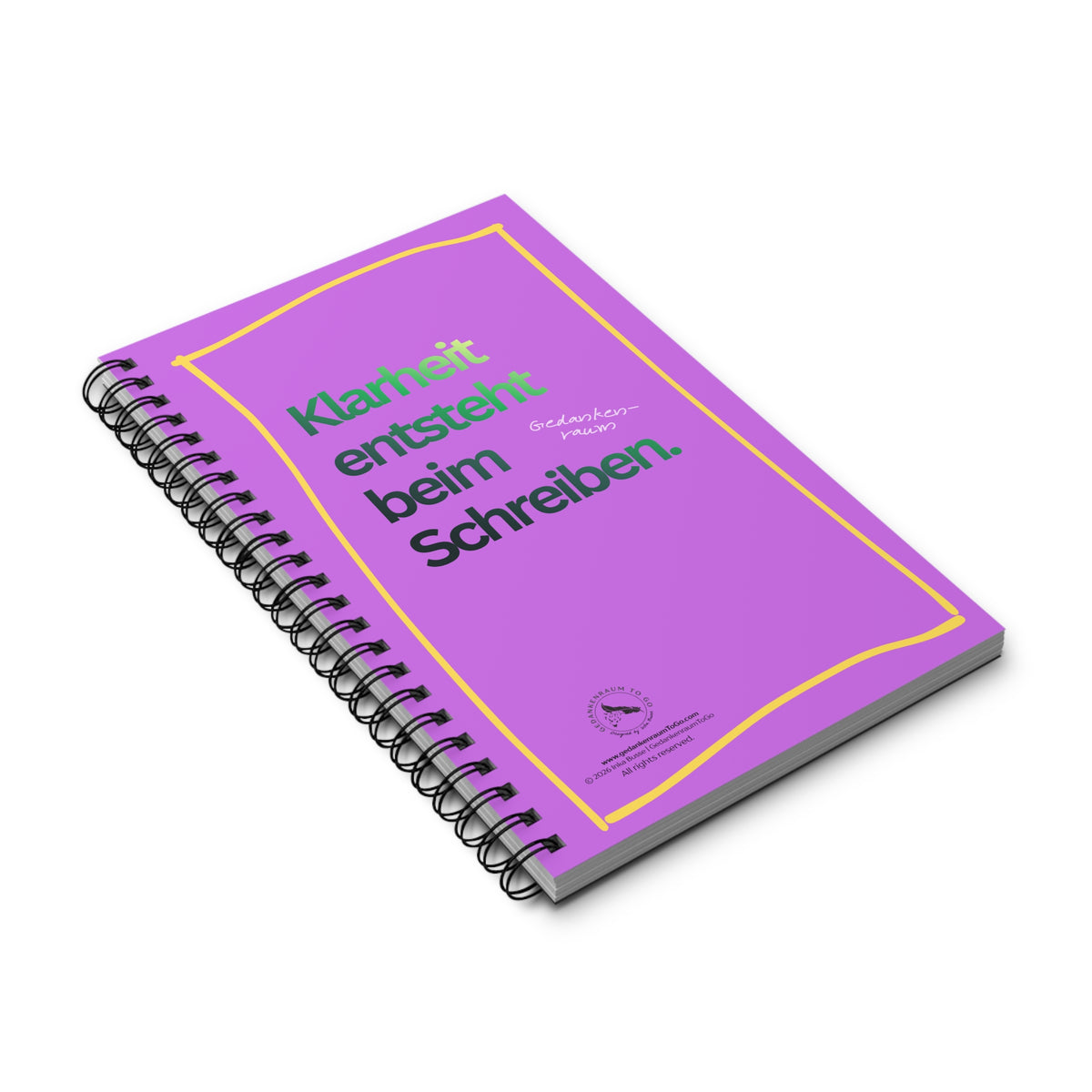 Notizbuch "Klarheit entsteht beim Schreiben"